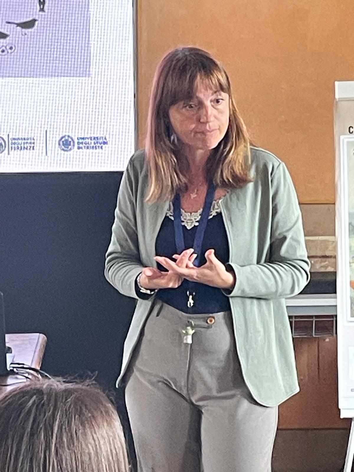 Silvia Bagni durante l'evento